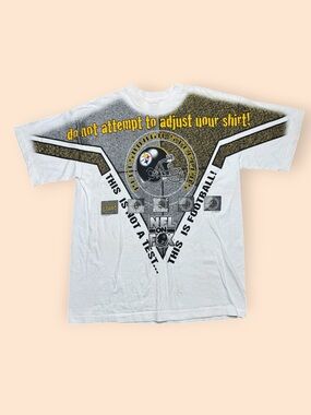 Vintage Pittsburgh Steelers 1990s T Shirt NFL On Fox XL Vtg 90s